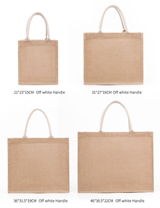 <strong>Wholesale</strong> <strong>Jute</strong> <strong>Tote</strong> <strong>Bag</strong> 15 Size Customized DIY Promotion Shopping <strong>Bag</strong> Ladies Eco-friendly Reusable Daily Hand <strong>Bag</strong> - Product Image 2