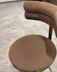 Nordic Luxury <strong>Bar</strong> Furniture Modern Gold Base Swivel Elevatable High <strong>bar</strong> Chair Restaurant Metal <strong>Bar</strong> <strong>Stool</strong> <strong>Backrest</strong> for Kitchen - Product Image 6