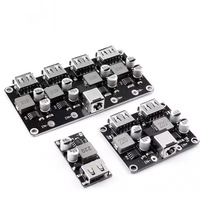 Módulo convertidor reductor de voltaje USB QC3.0 QC2.0 DC-DC de 6-32V a 5V para carga rápida, placa de circuito de cargador rápido de 9V 12V 24V