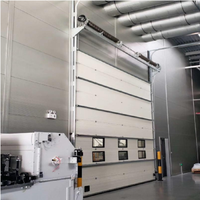 Puertas seccionales automáticas industriales de almacén de buena calidad, puerta de garaje seccional Vally