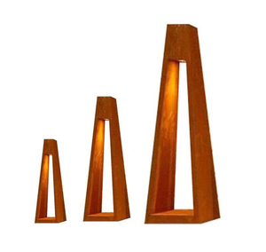 Custom Garden Decorative Light <b>Box</b> Corten Steel LED Light <b>Box</b> Sculpture Garden Landscape Light <b>Box</b> - Product Image 1