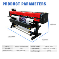 Imprimante grand format éco-solvant 1,8 m, traceur d'impression par sublimation, tête d'impression XP600 I1600 I3200 DX5 DX7