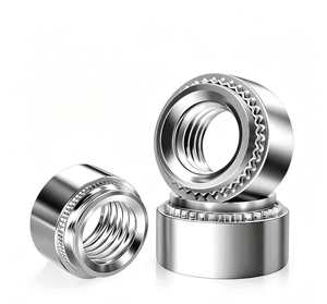 Selbstklemmende Mutter aus Edelstahl 304, <span class=keywords><strong>PEM</strong></span> S-Serie, <span class=keywords><strong>Einpressmutter</strong></span> für Blech, M2-M8, ab Werk - Product Image 1