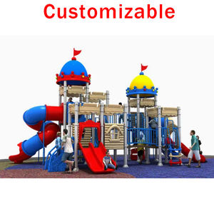 <span class=keywords><strong>Tuv</strong></span> <span class=keywords><strong>Rheinland</strong></span> testé joints en aluminium renforcés équipement de terrain de jeu extérieur pour enfants toboggan en plastique pour enfants dans Playhouse - Product Image 4