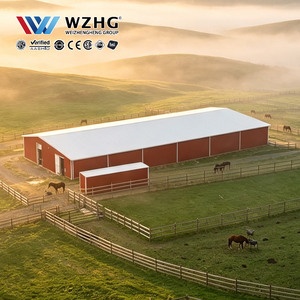 Structure de bâtiment d'arène d'équitation intérieure en acier avec hauteur et aménagement flexibles pour les installations d'équitation - Product Image 1