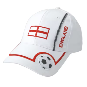 Casquette de baseball à drapeau national réglable brodée en coton à motif de football de conception unique pour l'extérieur - Product Image 2