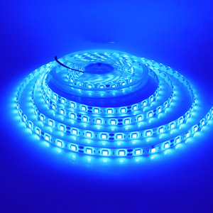 Bande lumineuse LED RGB 5050 12V 24V, simple rangée, 120 LED/m, flexible, auto-adhésive, à changement de couleur, lumière linéaire colorée - Product Image 4