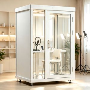 Cabine de bureau acoustique individuelle <span class=keywords><strong>Wow</strong></span>-ton, cabine de réunion insonorisée, salle de réunion portable, cabine de travail intérieure en acier inoxydable - Product Image 3