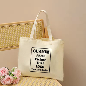 Sac de shopping réutilisable pour femme, personnalisable avec photo, sac fourre-tout en toile, sac à bandoulière personnalisé - Product Image 1