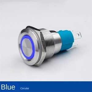 สวิตช์ไฟแบบกดพร้อมไฟวงแหวน ขนาด 19 มม. 220V 3A ทรงกลม LED IP65 สแตนเลสสตีล แบบกดติดปล่อยดับ 1NO1NC 50000 รอบ พร้อมปุ่มกด - Product Image 4