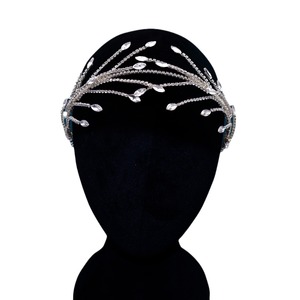 Nouveau dîner luxe grillage vêtements créatifs chapeaux rétro tête bijoux mariage cheveux accessoires mariée tête pièce - Product Image 3