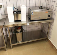 Peralatan Dapur Hotel Grosir Peralatan Makan Stainless Steel Meja Kerja Dapur