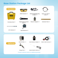 Station de base GNSS RTK AL16 Laser AR Visual Stakeout avec carte SIM, Plug & Play, pour projets de topographie et d'agriculture