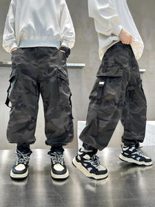 <span class=keywords><strong>Pantalon</strong></span> de camouflage décontracté en coton pour garçons vêtements de printemps et d'automne pour enfants de 4 à <span class=keywords><strong>12</strong></span> <span class=keywords><strong>ans</strong></span> <span class=keywords><strong>pantalon</strong></span> <span class=keywords><strong>cargo</strong></span> avec coupe confortable - Product Image 4