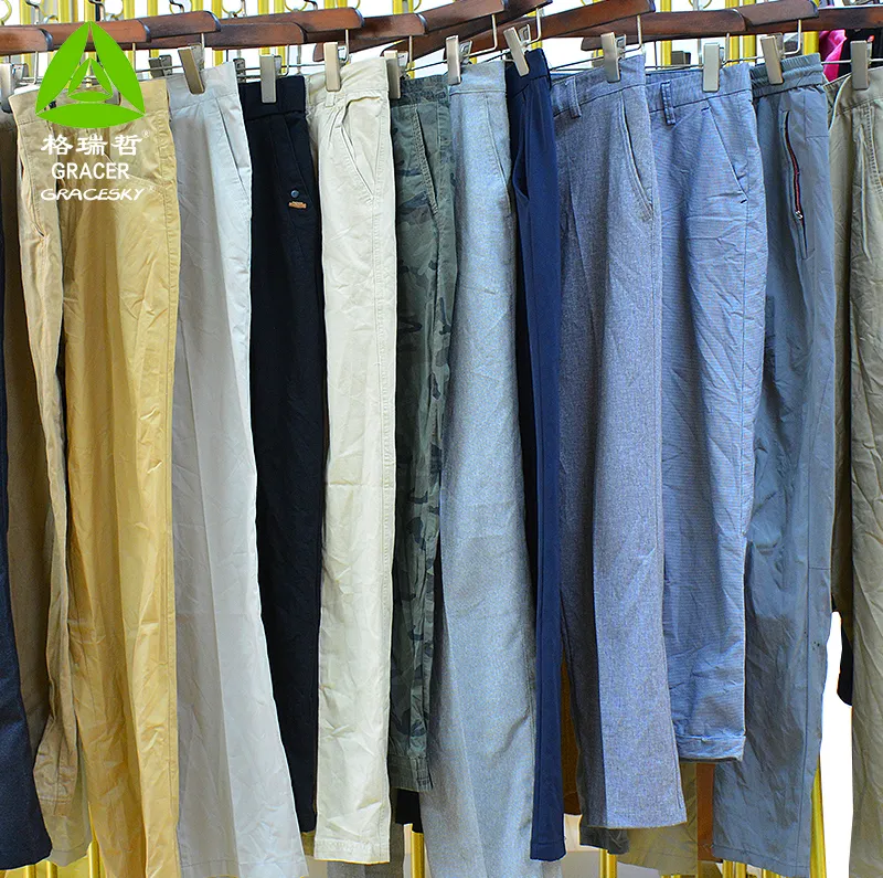 Pantalones casuales para hombre, ropa usada de Taiwán, para españa, venta al por mayor, Reino Unido