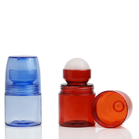 Tubes cosmétiques en gel en plastique vides de 30ml et 50ml avec bouchon à vis bouteille à rouleau en PE pour lotion et déodorant en forme de cylindre