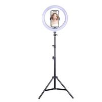 Anneau lumineux LED professionnel rotatif à 360° de 10 pouces avec trépied