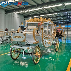 Luxury Royal Wedding Horse Carriage Electric Steel Structure Customizable Color for Sale - Product Image 2