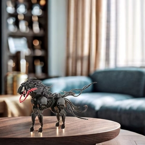 크리스마스 및 생일 선물에 적합한 창조적 인 말 모양의 ABS 재료로 생화학 말 조립 빌딩 블록 세트 - Product Image 3