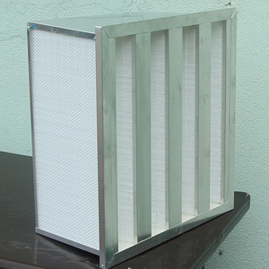 Filtre à air en fibre de verre avec cadre en acier galvanisé - Volume d'air élevé pour HVAC. Convient à tous les types d'usines - Product Image 2