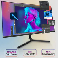 Monitores de Pantalla LCD de 19/20/22/24/27 Pulgadas y 75Hz para Computadora de Escritorio, Oficina, CCTV, para PC, Laptop y Negocios, Fabricación OEM/ODM