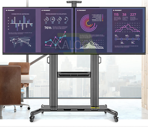 AF200 doppio supporti doppio supporto Monitor con fianco a fianco con ruote - Product Image 2