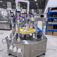 Machine de sertissage rotative à double buses de haute précision pour le remplissage automatique de parfum et d'huile, moteur personnalisé