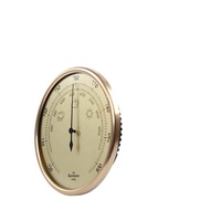 Baromètre analogique anéroïde de 5 pouces avec horloge et capteur météo