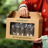 Boîtes cadeaux auto-érectables personnalisées en carton ondulé de luxe, écologiques, recyclables, avec poignée, pour produits secs