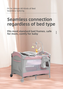 Hot Sell Multifunctional Portable Foldable Convertible Baby Crib with Modern Design for Newborns Infants 0-36 Months Home Use - Product Image 6