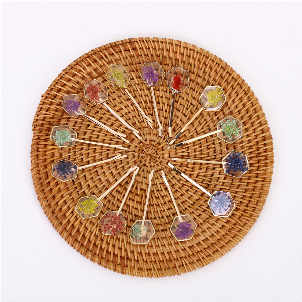 Woman Barrette Hairpin Wedding Delicate Simple Ornament Claw Hawaiian Cheap Gold Lady Big Flower Hair Clip