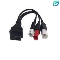 3 4 6 PIN Moto OBD2 Diagnostic Connecteur Adaptateur PVC Isolation Cuivre Noyau 30CM Extension Plug pour Yamaha pour