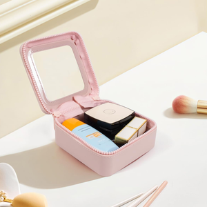 <b>Mini</b> Waterproof Clear Silicone Makeup Bag Portable Travel Toiletry Organizer with Zipper Cute Cosmetic Pouch for Women Girls - Product Image 4