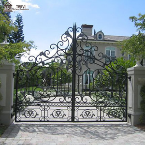 Main Moderne Pas Cher Haute Qualité Simple Forgé <span class=keywords><strong>Porte</strong></span> Principale Conceptions De Grille de Fer - Product Image 2