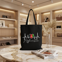 Sac fourre-tout en toile personnalisé avec logo, broderie mexicaine, drapeau palestinien, cadeaux gratuits, sac de shopping Syrie, sac de protestation, sac commémoratif pacifique