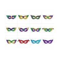 Masque pour les yeux mascarade à paillettes Halloween Carnaval Cosplay Costume Vénitien Demi-couverture Masques à paillettes Mardi Gras Party Favors