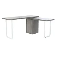Bureau en MDF et métal 150x120x75 GRIS