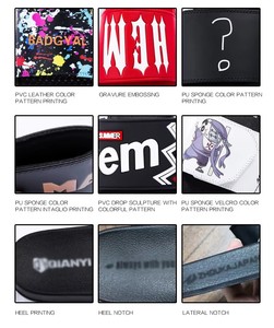 Chaussons en caoutchouc PVC personnalisés avec logo, respirants, imperméables, design de tongs, imprimé en relief, couleur de tongs, pour hommes - Product Image 4