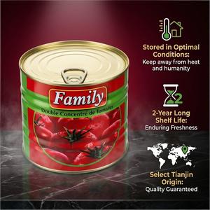 Pâte <span class=keywords><strong>de</strong></span> Tomate <span class=keywords><strong>de</strong></span> Qualité Supérieure en Conserve 2200g x 6 Boîtes Prix Imbattable Garanti - Product Image 3