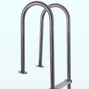 Échelle de <span class=keywords><strong>piscine</strong></span> encastrée à 2 marches, main courante antidérapante en <span class=keywords><strong>acier</strong></span> inoxydable 304 pour petites piscines résidentielles enterrées et <span class=keywords><strong>hors</strong></span> <span class=keywords><strong>sol</strong></span> dans les jardins. - Product Image 1