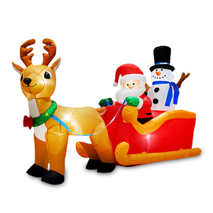 Tren Navideño Inflable de 9 Pies, Decoración Económica para Navidad - Product Image 2