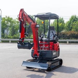 Petite mini-pelle avec chenilles en caoutchouc Machines agricoles Godet gratuit et pelle rétrocaveuse remorquable Type de <span class=keywords><strong>chenille</strong></span> avec moteur central - Product Image 3