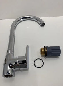 Nieuw Binnen Klassiek Enkel Handvat Verchroomd Keukenmixer Kraan Warm Koud Water Besparende Kraan Messing Gootsteen Badkamer Kraan - Product Image 6