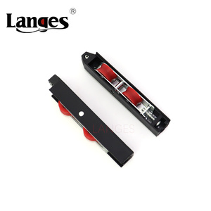 Gran oferta africana, precios baratos, puerta corredera lisa, rueda de rodillo de polea de nailon doble de acero inoxidable para puerta de aluminio - Product Image 2