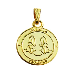 Small Pendant Custom Design Gold Logo Bra Pendants Personalized Small Metal Charms Tags Decoration For Forks