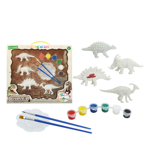 Unpainted <strong>Dinosaur</strong> Model Gift Diy <strong>Painting</strong> STEM Educational Toy for Kids - Product Image 3