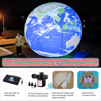 Univers lumineux LED publicité gonflables usine-vendu huit planètes modèle de terre pour la décoration d'activité commerciale, y compris le gaz