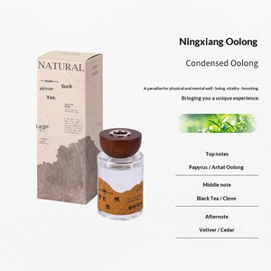 Bougie parfumée et diffuseur à bâtonnets de la série Wood Natural, huile essentielle végétale naturelle, parfum d'ambiance longue durée pour chambre et maison, luxe - Product Image 6