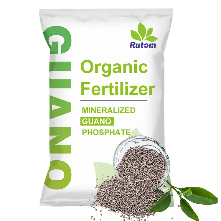 Farming Agricultural Organic Fertilizer Manufactured By Rutom Developed Powdered Seabird Guano Phosphate Fertilizer