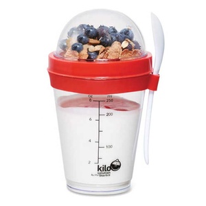 To Go Cereal Storage Granola Yogurt Ice Cream Cups with Printing